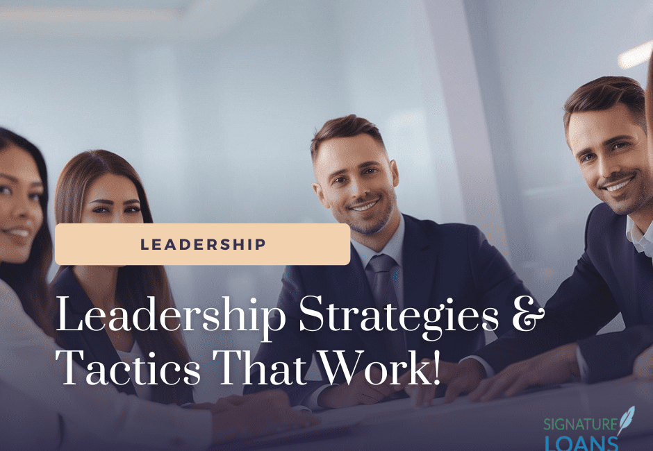 leadership strategies and tactics