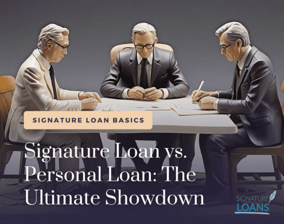 signature loan vs. personal loan