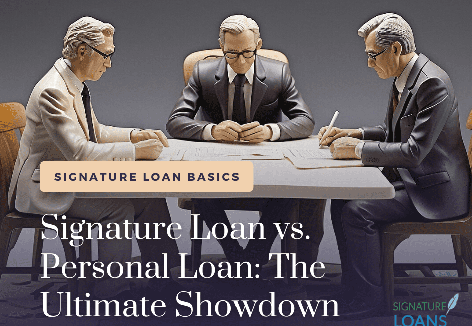 signature loan vs. personal loan