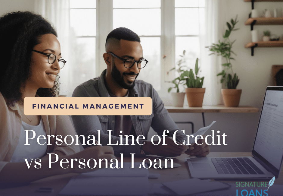 personal line of credit vs personal loan