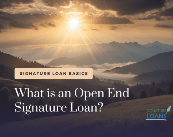 open end signature loan