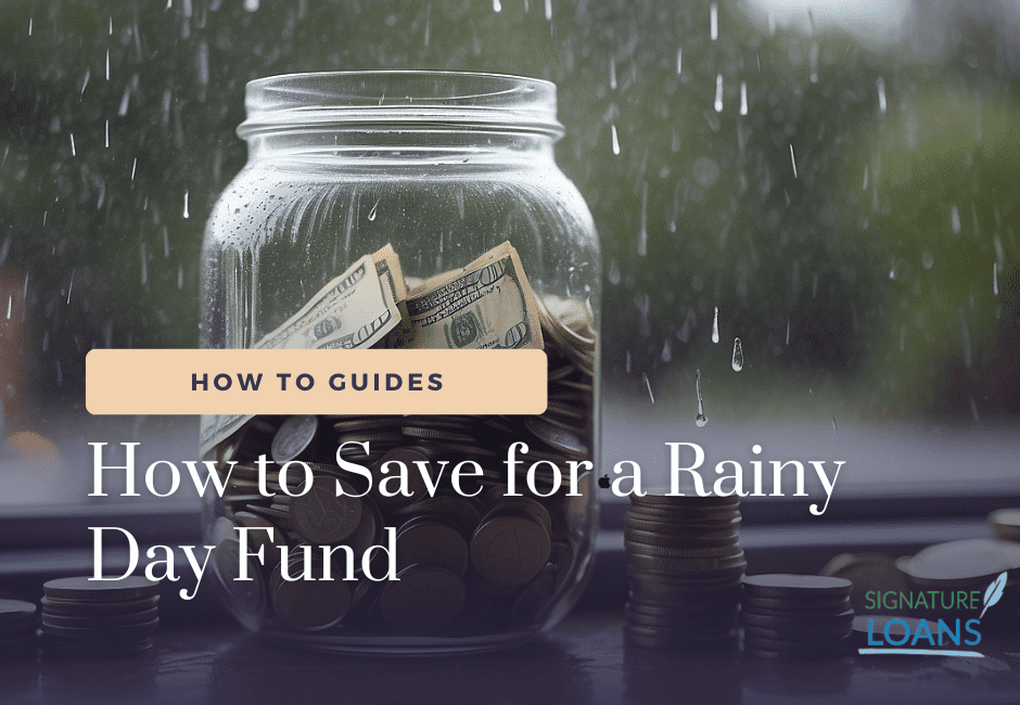 How to Save for a Rainy Day Fund