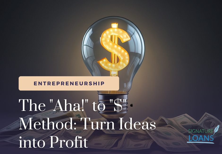 Turn Ideas into Profit, turning ideas into profit, successful idea monetization