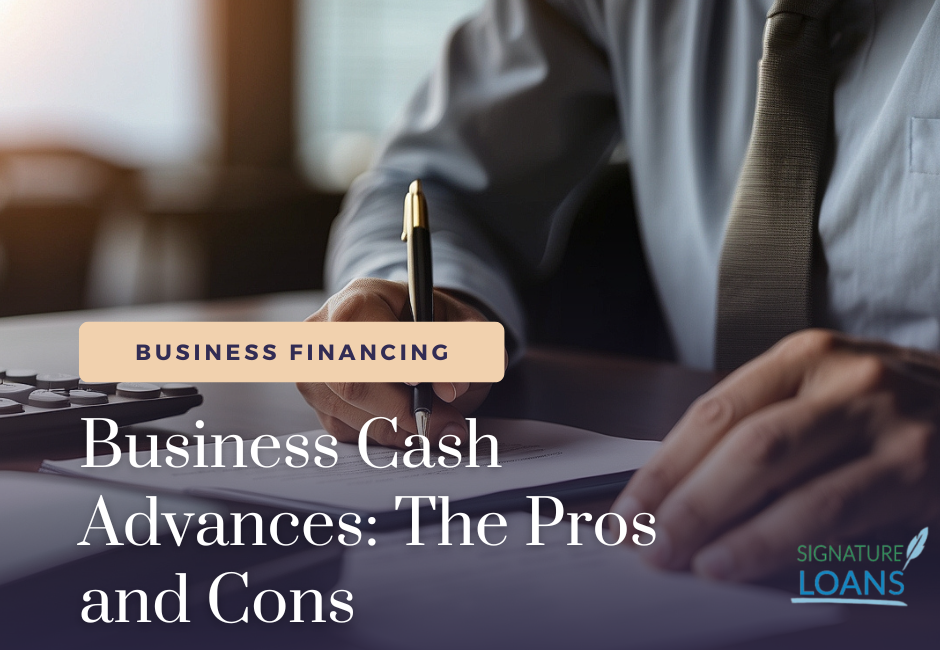 Business cash advances pros and cons