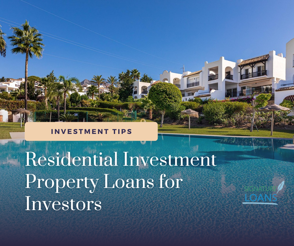 Residential Investment Property Loans