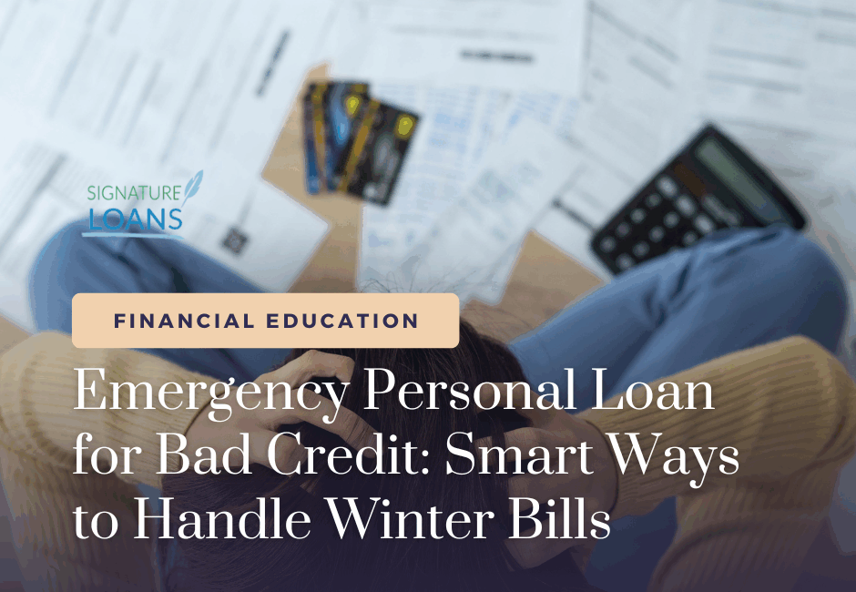Emergency Personal Loan for Bad Credit