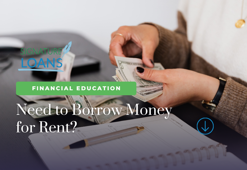 borrow money for rent